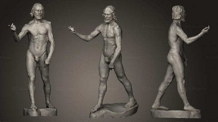 Statues antique and historical (Old Man Walking, STKA_0938) 3D models for cnc